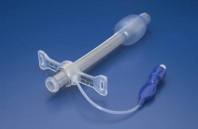 Bivona Mid-Range Aire-Cuf Hyperflex Extra Length - Tracheostomy Tube Fixed Neck Flange Size 6 Cuffed - 75FHXL60