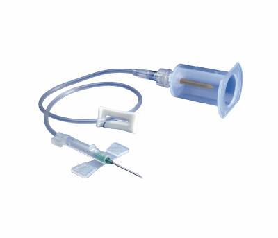 Smiths Medical Saf-T Wing Blood Collection Set with Holder 25 Gauge 3/4 Inch Needle Length Safety Needle 12 Inch Tubing Sterile - 982512
