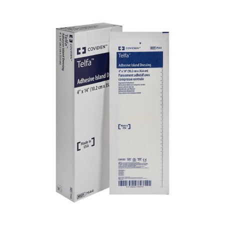 Telfa - Adhesive Dressing 4 X 14 Inch Nonwoven Rectangle White Sterile - 7544