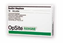 OpSite Flexigrid - Transparent Film Dressing Rectangle 6 X 8 Inch 2 Tab Delivery Without Label Sterile - 66024631