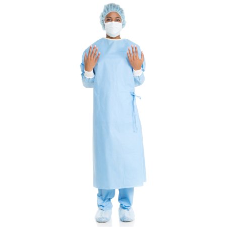 Ultra - Non-Reinforced Surgical Gown with Towel ULTRA Small Blue Sterile AAMI Level 3 Disposable - 95101