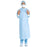Ultra - Non-Reinforced Surgical Gown with Towel ULTRA Small Blue Sterile AAMI Level 3 Disposable - 95101
