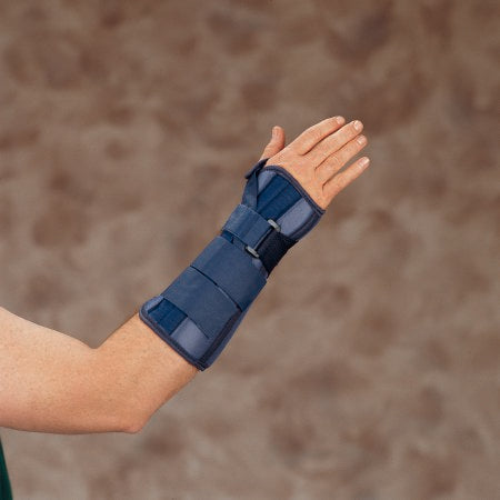 Deroyal - Wrist / Forearm Brace DeRoyal Metal / Tietex Right Hand Black / Blue Large - TX9904-04