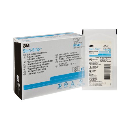 Steri-Strip - Skin Closure Strip 1/2 X 2 Inch Nonwoven Material Reinforced Strip White - R1549