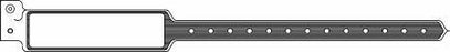 Precision Dynamics Sentry SuperBand Identification Band Write On Wristband Permanent Snap Without Legend - 5040-11-PD