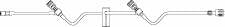 Safsite - Needle Free Extension Set 35 Inch Tubing 5.2 mL Priming Volume - 473017