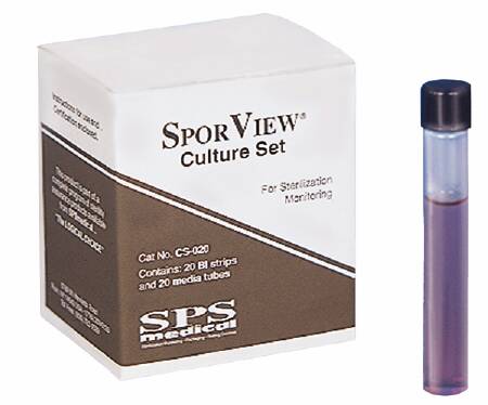 SPS Medical Supply SporView Sterilization Biological Indicator Kit Steam / EO Gas / Dry Heat / Chemical Vapor - CS-020