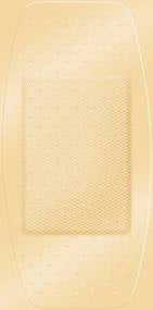 American White Cross Stat Strip - Adhesive Strip 2 X 4 Inch Fabric Rectangle Tan Sterile - 1570033