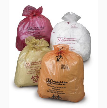 Medegen Medical Products - Biohazard Waste Bag 3 to 4 gal. Orange Bag Polypropylene 14 X 18 Inch - 881