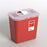 Renewables - Sharps Container 10 H X 10-1/2 W X 7-1/4 D Inch 2 Gallon Red Base / Translucent Lid Vertical Entry Rotating Lid - 8979MW