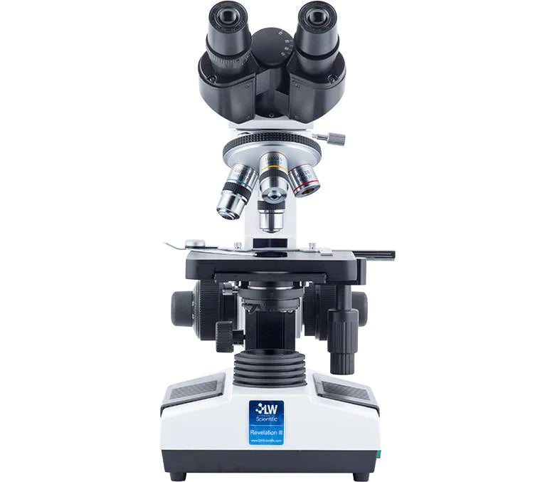 Revelation III - Microscope Trinocular Head 4X / 10X / 40X / 100XR (Oil) Mechanical Stage - R3M-TN4A-DAL3