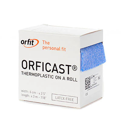 Orficast Tape - Unpadded Splint Roll 2 Inch X 9 Foot Cotton / Thermoplastic Blue - 24-5601-6