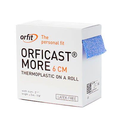 Orficast More Tape - Unpadded Splint Roll 2 Inch X 9 Foot Thermoplastic Blue - 24-5610-6