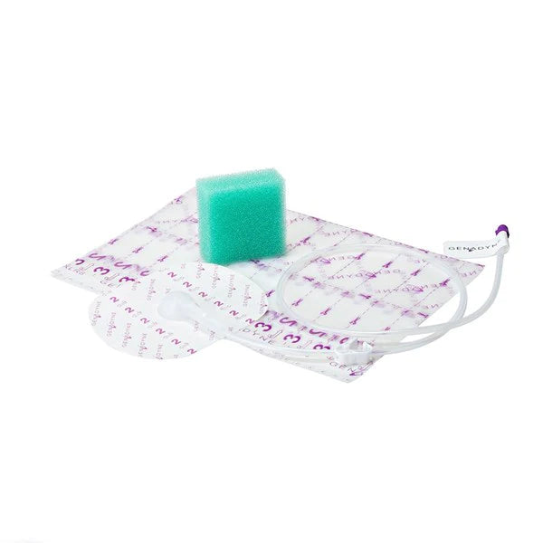 Genadyne Green Foam - Negative Pressure Wound Dressing Kit 1 X 5.9 X 9.0 Inch - XF-DLGF1-T