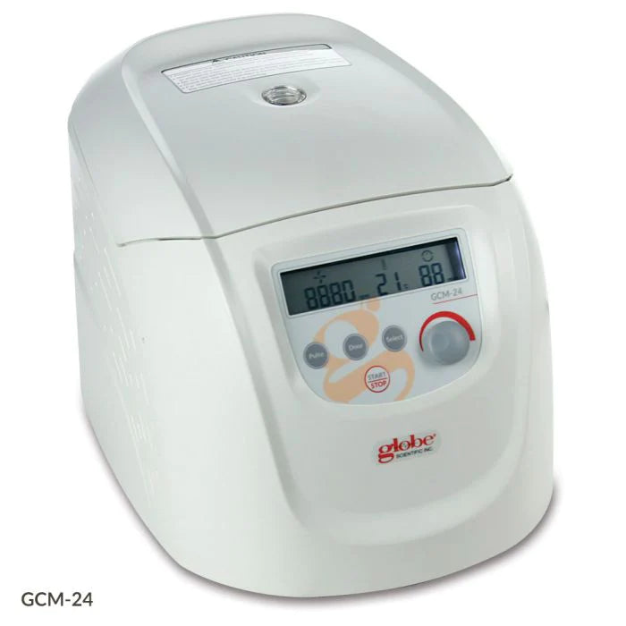 GCM Series - Microcentrifuge 24 Place Fixed Angle Rotor Variable Speed Up to 15,000 RPM / 18,620xG Max RCF - GCM-24-UK