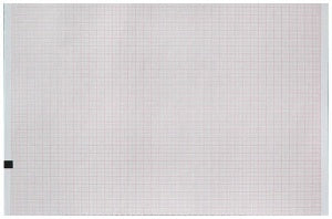 Precision Charts Welch Allyn ECG Recording Paper Thermal 210 mm X 80 Inch Z-Fold Red Grid - 2157-012A