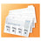 Fisher Scientific Co. Fisherbrand Microscope Slide Storage Holder White 4 Position 12-1/2X3" 12/Pk - 1258825