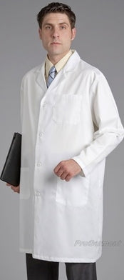 Fashion Seal Uniforms Lab Coat White Size 40 Long Sleeves Knee Length - 420-SZ40