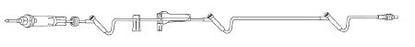 Baxter Interlink Administration Set 10 Drops / mL Drip Rate 110 Inch Tubing 3 Ports - 2C6537