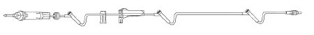 Baxter Interlink Administration Set 10 Drops / mL Drip Rate 110 Inch Tubing 3 Ports - 2C6537
