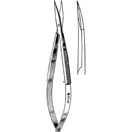 Sklar - Tenotomy Scissors Westcott 4-1/4 Inch Length OR Grade Stainless Steel NonSterile Thumb Handle with Spring Curved Sharp Tip / Sharp Tip - 64-3145
