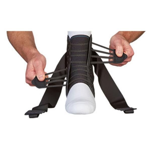 Medical Specialties Brace Aso Speed Lacer 15-16" Ankle Nylon 15-16" Bilateral Black Size 2X-Large Ea - 223617