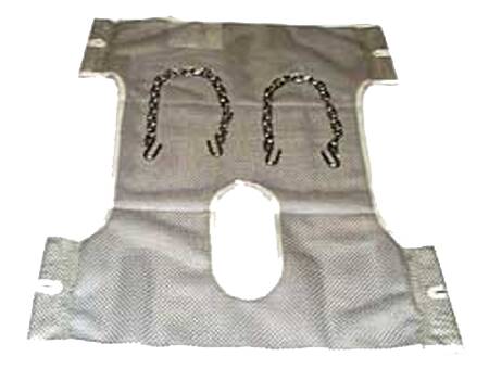 Joerns Healthcare Hoyer Seat and Back Commode Sling 2 Point Without Head Support Chain One Size Fits Most 400 lbs. Weight Capacity - 113-D