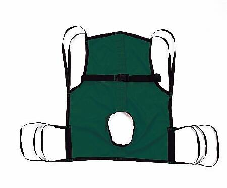 Joerns Healthcare Hoyer Seat Commode Sling 4 Point Without Head Support Chainless Small 110 lbs. Weight Capacity - 70058