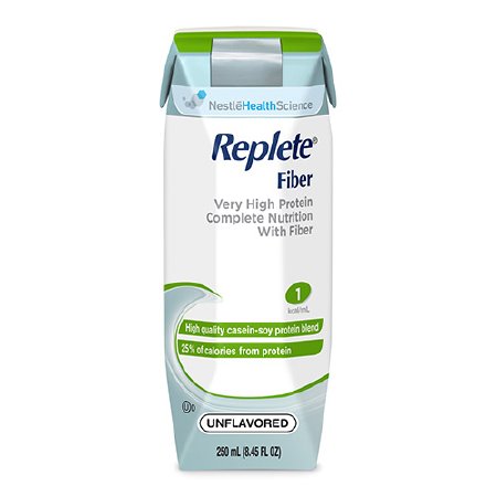 Nestle Healthcare Nutrition Replete Fiber Tube Feeding Formula 250 mL Carton Ready to Use Unflavored Adult - 798716162456