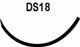 Surgical Specialties Surgical Specialties Suture with Needle Nonabsorbable Uncoated Black Suture Monofilament Nylon Size 4-0 18 Inch Suture 1-Needle 18 mm Length 3/8 Circle Reverse Cutting Needle - A662N