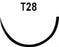 LOOK - Suture with Needle Absorbable Uncoated Undyed Suture Chromic Gut Size 5 - 0 14 Inch Suture 1-Needle 18 mm Length 1/2 Circle Taper Point Needle - 590B