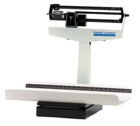 Health O Meter Health O Meter Pediatric Scale Balance Beam 130 lbs. Black / Cream Mechanical - 1522KL