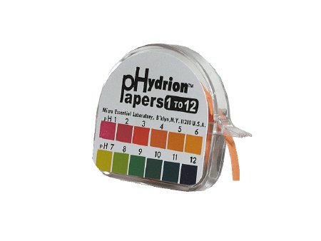 Fisher Scientific Hydrion pH Paper in Dispenser 1.0 - 12.0 - 14853150N