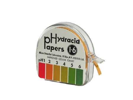 Fisher Scientific Hydrion pH Paper in Dispenser 1.0 - 6.0 - 14853150P