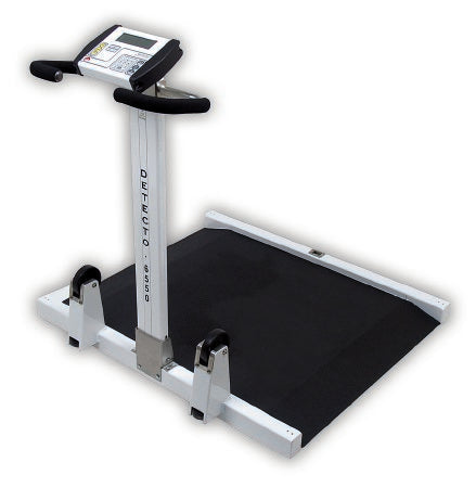 Detecto - Wheelchair Scale Digital Display 1000 lbs. / 474 kg Capacity Black / White Battery Operated - 6550