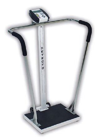 Detecto Scale Detecto Platform Scale Digital LCD Display 600 lbs. AC Adapter / Battery Operated - 6855