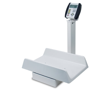 Detecto - Baby Scale Balance Beam Display 130 lbs. Capacity White Battery Operated - 8435
