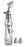 180 Series - Glass Atomizer / Nebulizer Glass / Metal / Plastic, 1.4 oz., Includes Large and Small Nasal Guards - 180