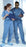 Tech Styles a Division of Encompass - Scrub Shirt Small Blue 1 Pocket Short Sleeve Unisex - 9651