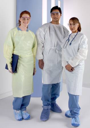 Tech Styles a Division of Encompass SafeCare Protective Procedure Gown Large Unisex NonSterile Yellow - 46969-098