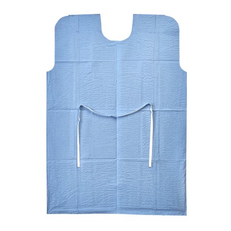 Graham Medical Products - Patient Exam Gown Medium / Large Blue Disposable - 70228N