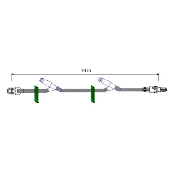 Icu Medical Iv Extension Set Needleless 43" Rotating Adapter 50/Ca - B9408