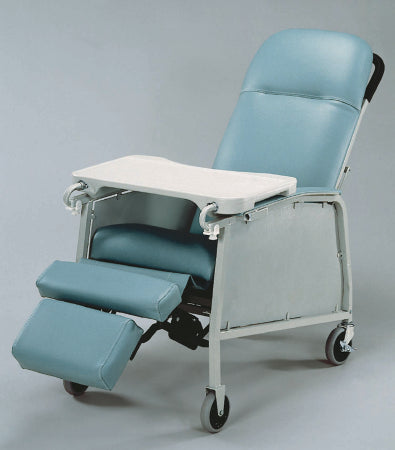 Graham-Field Lumex Recliner Jade Vinyl Upholstered Two 4 Inch Swivel Casters and Two 4 Inch Fixed Front Wheels Two 4 Inch Swivel Casters and Two 4 Inch Fixed Front Wheels - 574G857