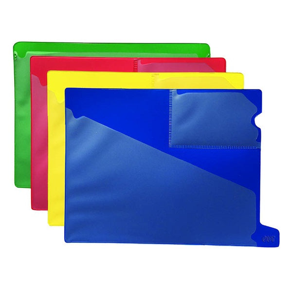 Tabbies Bottom Tab Vinyl Outguide - Overall: 9-1/2"H x 13-1/4"W Body Size: 9-1/2"H x 11-7/8"W, - 10 per Pack