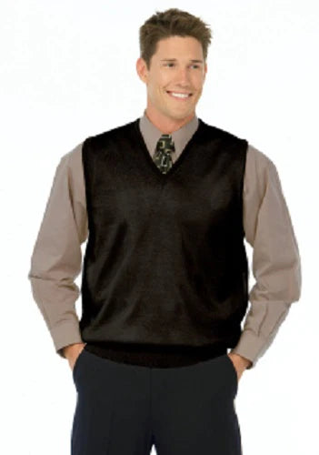 Fashion Seal Uniforms - Sweater Vest X-Large Black Without Pockets Sleeveless Male - 24931-XL