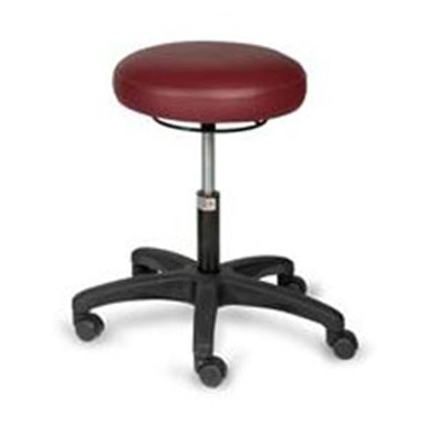 Hausmann Industries Stool Exam Economy Burgundy 2" Casters 5 Leg Ea - 2157-700