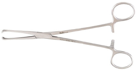Miltex - Tissue Forceps Allis 6 Inch Length OR Grade German Stainless Steel NonSterile Ratchet Lock Finger Ring Handle Angled 4 X 5 Teeth - 16-20
