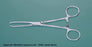Miltex - Tissue Forceps Allis 7-1/4 Inch Length OR Grade German Stainless Steel NonSterile Ratchet Lock Finger Ring Handle Angled 5 X 6 Teeth - 16-24