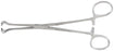 Miltex Miltex Tissue Forceps Babcock 6-1/4 Inch OR Grade Stainless Steel (German) NonSterile Ratchet Lock Finger Ring Handle Straight 9 mm Wide Fenestrated Triangular Jaws - 16-44