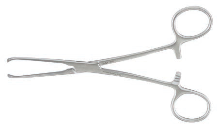 Miltex - Tissue Forceps Allis 6 Inch Length OR Grade German Stainless Steel NonSterile Ratchet Lock Finger Ring Handle Straight 4 X 5 Teeth - 16-6